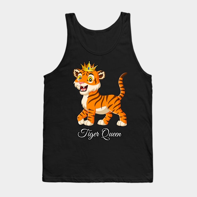 Tiger Queen Tank Top by ArticaDesign